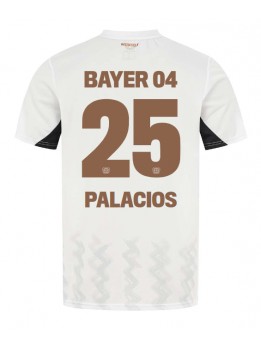 Bayer Leverkusen Exequiel Palacios #25 Replika Borta Kläder 2024-25 Kortärmad